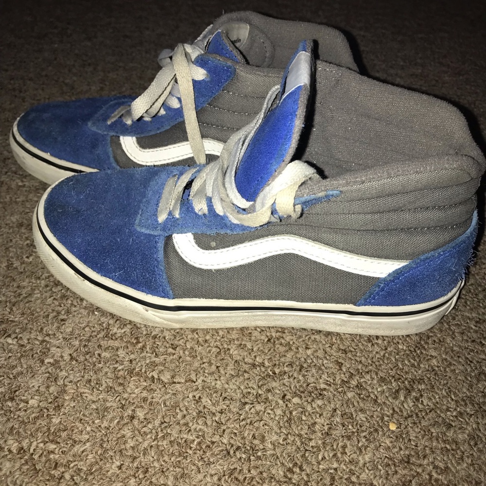 Kids Vans! Used Blue Suede